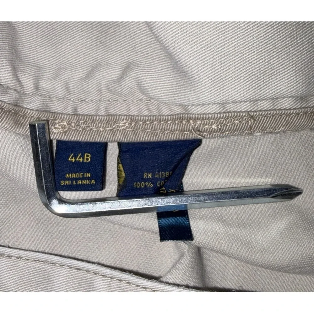 Polo Ralph Lauren‎ Beige Khaki Cargo Shorts Men's Size 44B Y2K Baggy